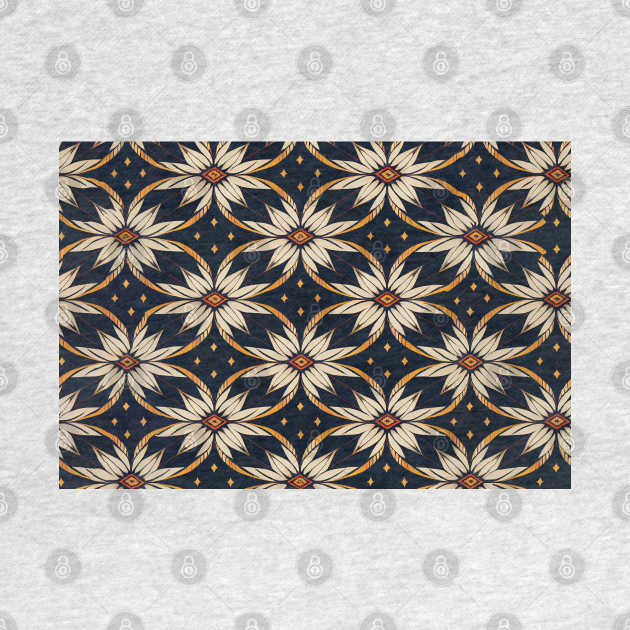 Flower textile pattern design by DyeruArt